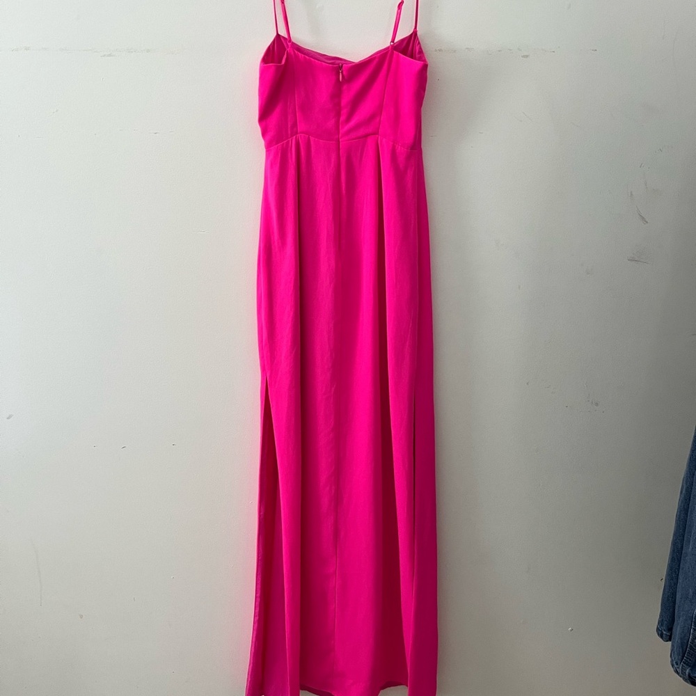 superdown Hot Pink Spaghetti-Strap Maxi Dress - Picture 6 of 6